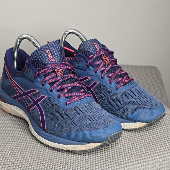 ASICS Womens‎ Gel Cumulus 20 Running Shoes 1012A008 Blue-Pink-White Size US 7 - Picture 1 of 8